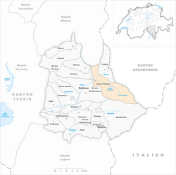 Karte Gemeinde Arbedo-Castione 2010